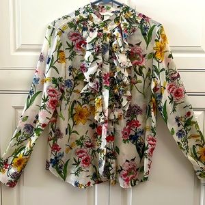 Dressy, floral button-down H&M blouse